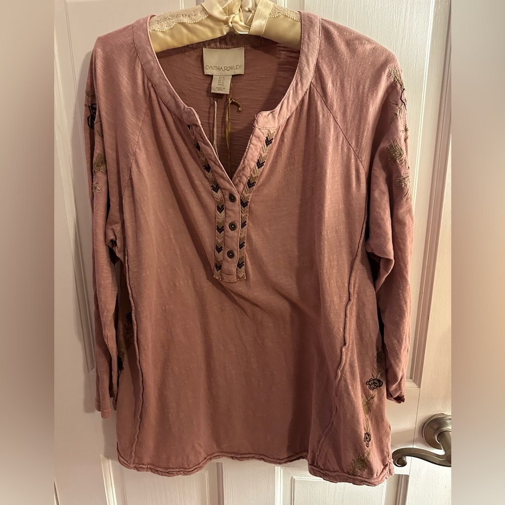 NWT Cynthia Rowley Size 1X 3/4 Sleeve